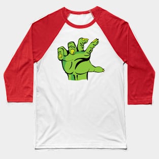 Halloween Zombie Hand Baseball T-Shirt